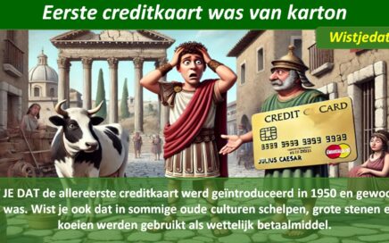 Geld briefjes munten en creditkaarten, leuke weetjes en wist je datjes
