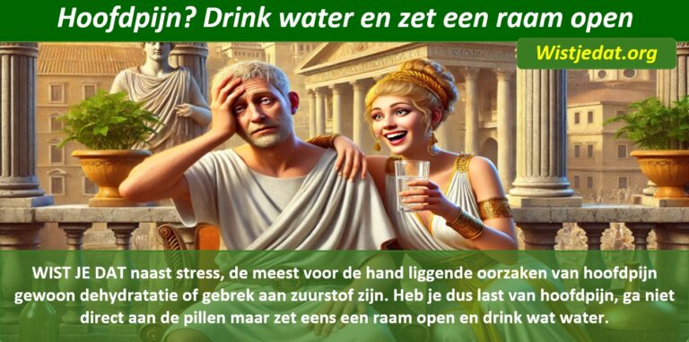 Hoofdpijn en migraine, leuke weetjes wist je datjes en handige TIPS
