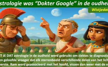Gratis grappige cartoon foto over Astrologie ofwel horoscoop en dokter Google met leuke weetjes, wist je datjes