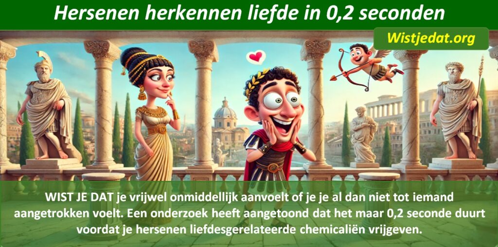 Liefde, verliefdheid en verliefd zijn, leuke weetjes en wist je datjes