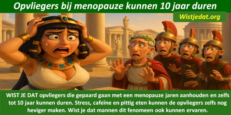 Gratis grappige cartoon foto over opvliegers tijdens de menopauze en de angst van de mannen met leuke weetjes, wist je datjes
