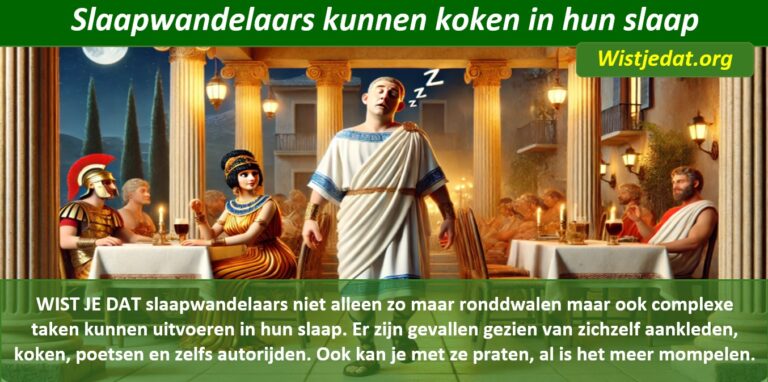 slaapwandelen leuke weetjes, wist je datjes en handige TIPS