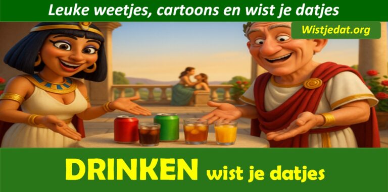 Drank en drinken, leuke weetjes cartoons en wist je datjes