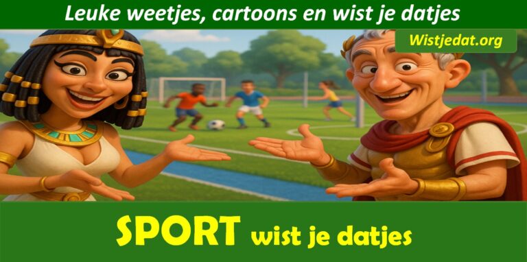 Sport en sporten, leuke weetjes cartoons en wist je datjes