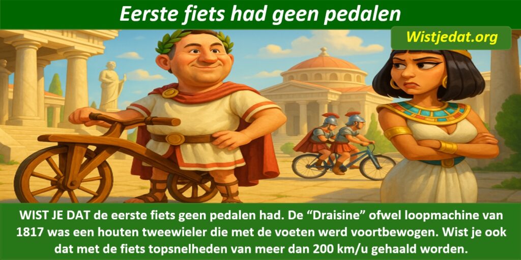 Fietsen met grappige cartoons en weetjes