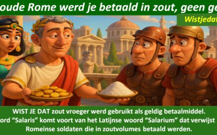 Zout eten en gezondheid grappige cartoon met wist je datje en weetjes