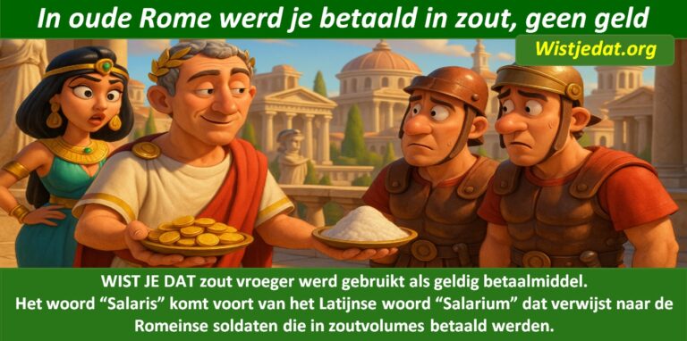Zout eten en gezondheid grappige cartoon met wist je datje en weetjes