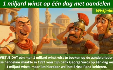 Gratis grappige cartoon foto met oude Romeinen en de aandelenmarkt met leuke weetjes, wist je datjes over aandelen en beleggen