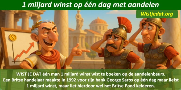 Gratis grappige cartoon foto met oude Romeinen en de aandelenmarkt met leuke weetjes, wist je datjes over aandelen en beleggen