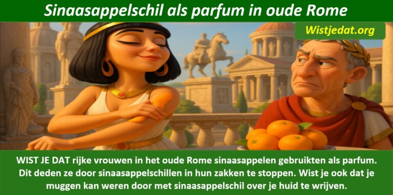 Gratis grappige cartoon foto over hoe de schil van sinaasappelen en appelsienen werd gebruikt als goede parfum met leuke weetjes, wist je datjes