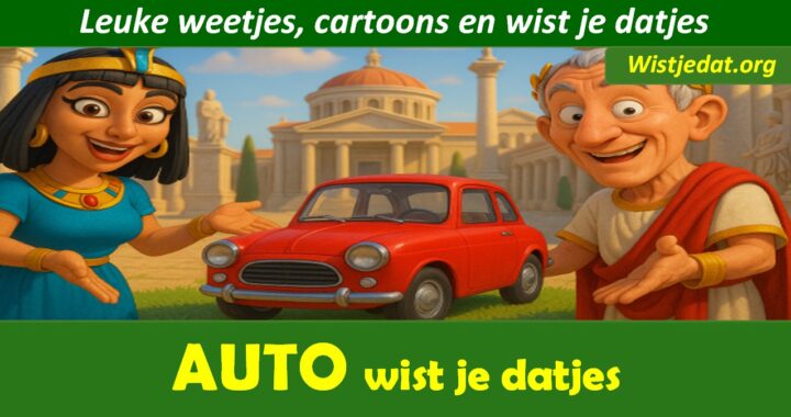 Leuke auto en fiets weetjes met cartoons en wist je datjes