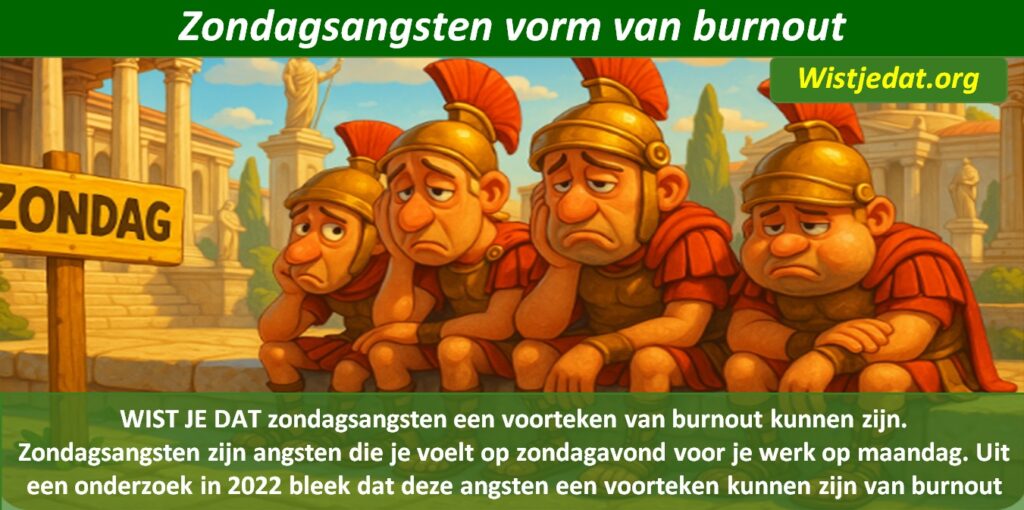 Gratis grappige cartoon foto met burnout bij soldaten op zondag omdat ze maandag moeten werken met leuke weetjes, wist je datjes