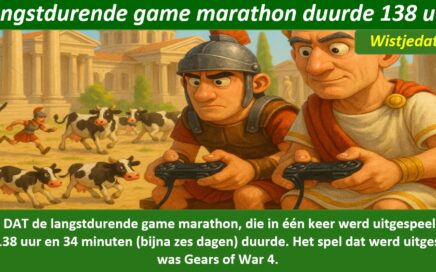 Gratis grappige cartoon foto met oude Romeinen die aan het gamen zijn met leuke weetjes, wist je datjes