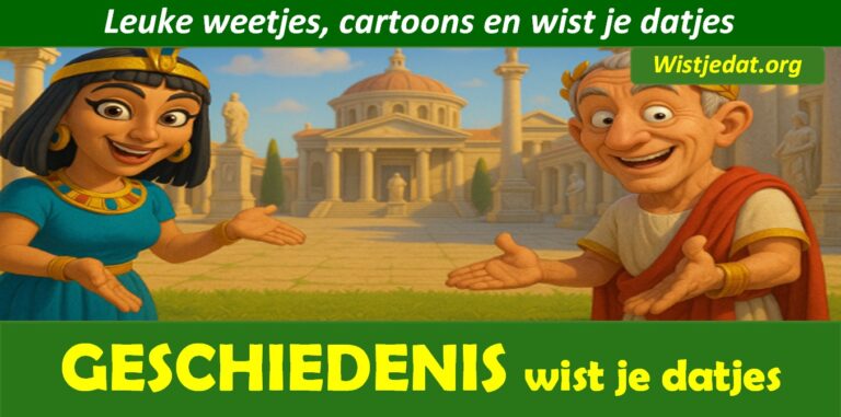 Geschiedenis met leuke weetjes, cartoons en wist je datjes