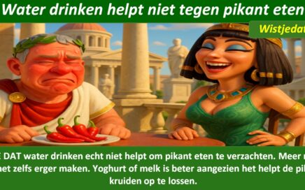 Gratis grappige cartoon foto over pikant en pittig eten met leuke weetjes, wist je datjes