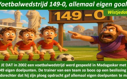Gratis grappige cartoon foto over voetbal en voetballen met leuke weetjes, wist je datjes