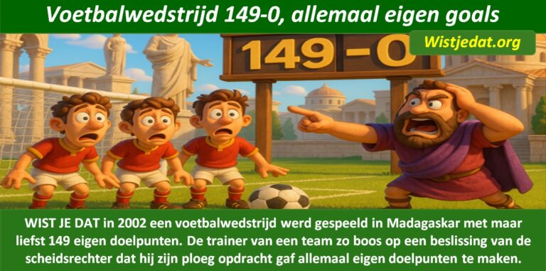Gratis grappige cartoon foto over voetbal en voetballen met leuke weetjes, wist je datjes