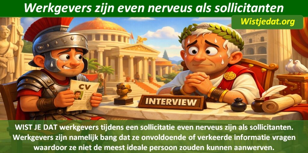 Bizarre weetjes en wistjedatjes over solliciteren