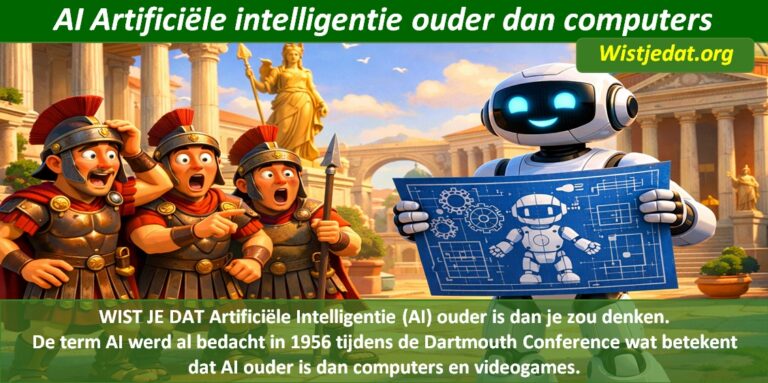 Wist je dat over Artificiële Intelligentie AI? Met bizarre weetjes