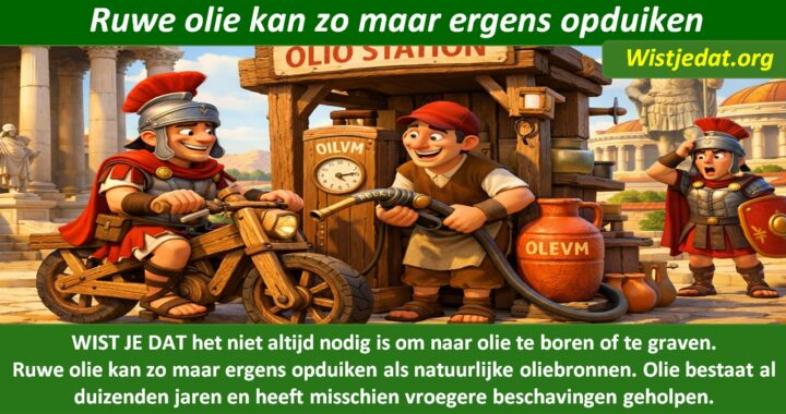 wist je dat over ruwe olie met bizarre weetjes en wistjedatjes