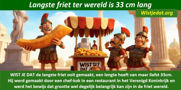 Op deze website pagina vind je enkele fascinerende feiten, leuke weetjes en bizarre wistjedatjes over frieten die je misschien nog niet kent.